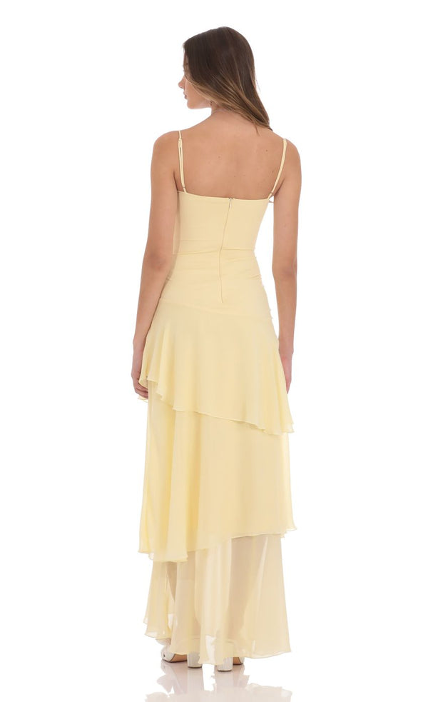 ISALINE Flowy Ruffle Dress